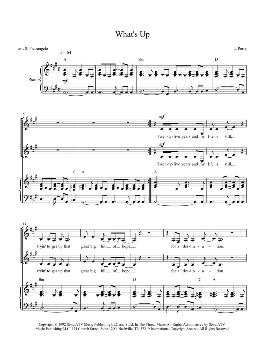 What's Up 4-Part scores gallery preview page 1