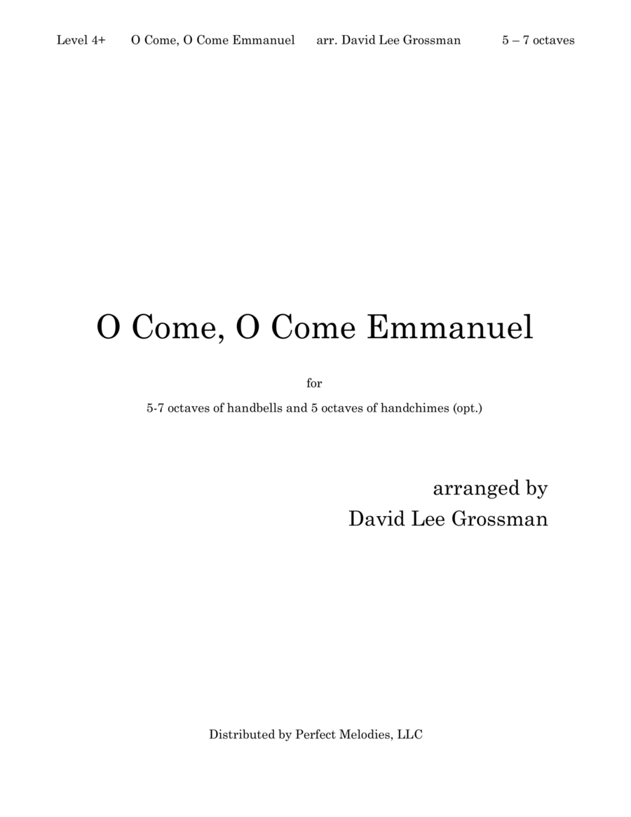 O Come, O Come Emmanuel by Traditional Handbell Choir - Digital Sheet Music
