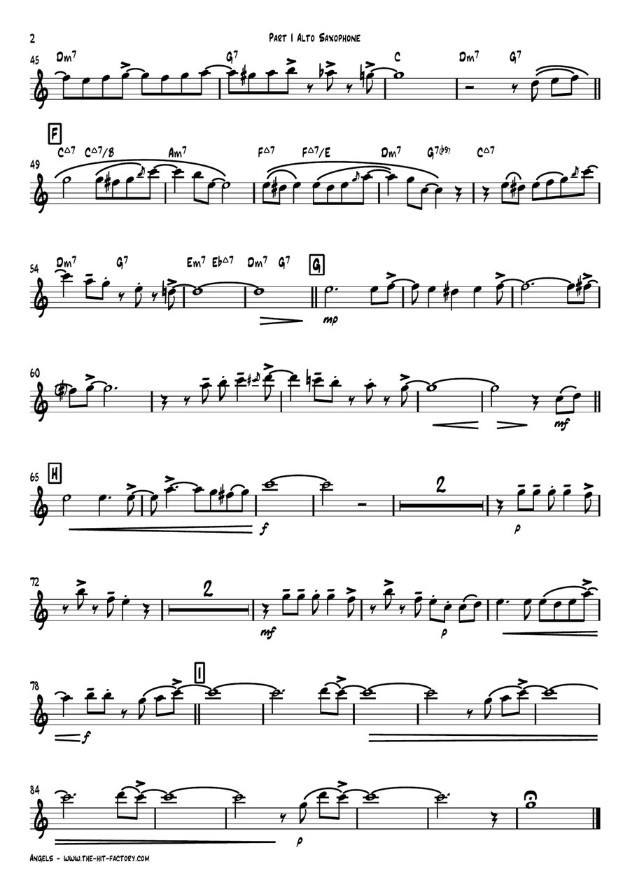 White Christmas Saxophone Quartet scores gallery preview page 6