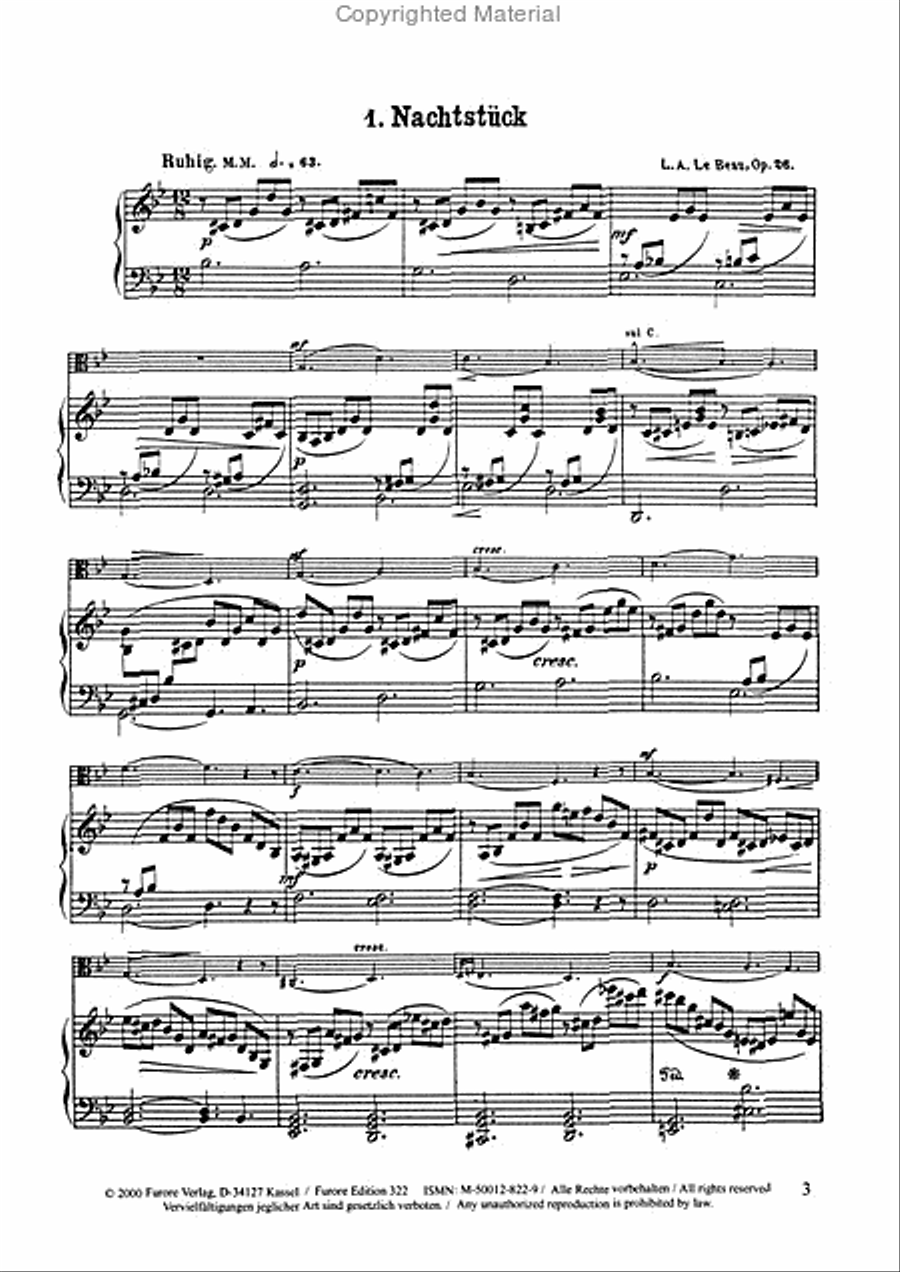 Drei Stucke fur Viola mit Klavierbegleitung Piano Accompaniment scores gallery preview page 2