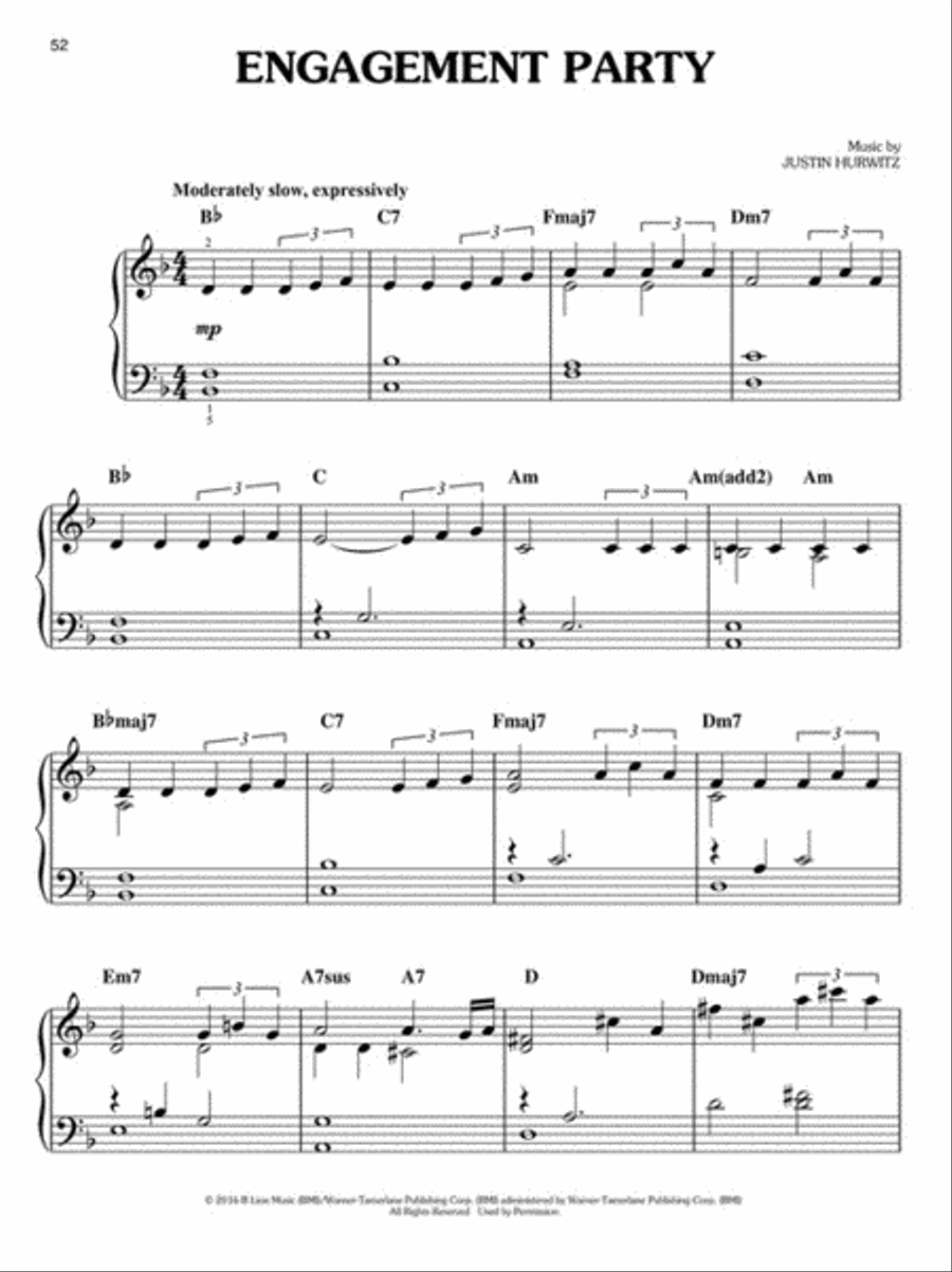 La La Land Piano, Vocal, Guitar scores gallery preview page 5