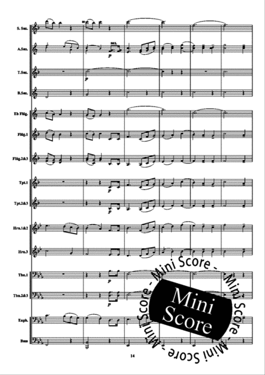 Notturno Notturno Fanfare Band scores gallery preview page 18