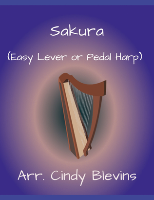 Sakura, for Easy Harp (Lap Harp Friendly)