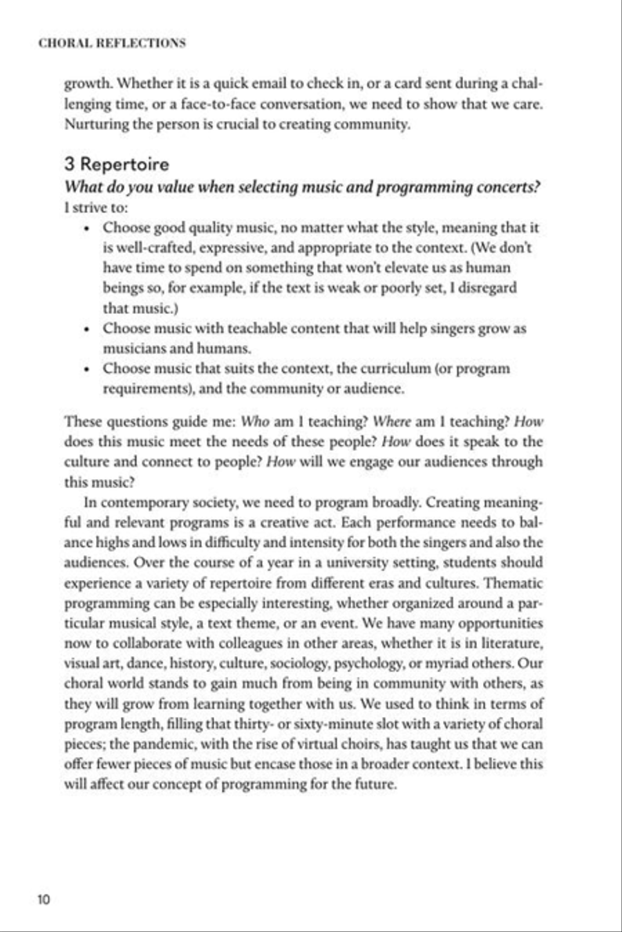 Choral Reflections: Insights from American Choral Conductor-Teachers Choir scores gallery preview page 9