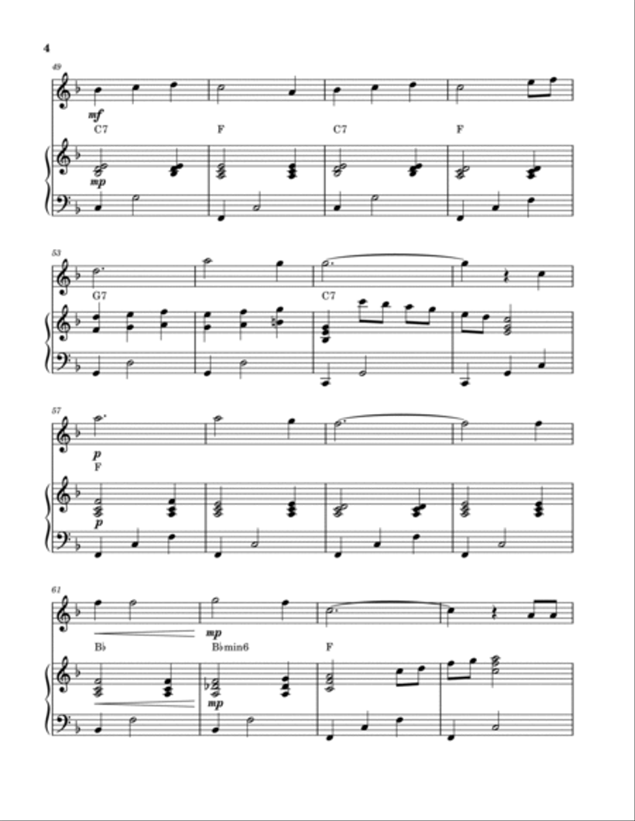 My Wild Irish Rose (Flute and Piano) My Wild Irish Rose (Flute and Piano) Flute Solo scores gallery preview page 4