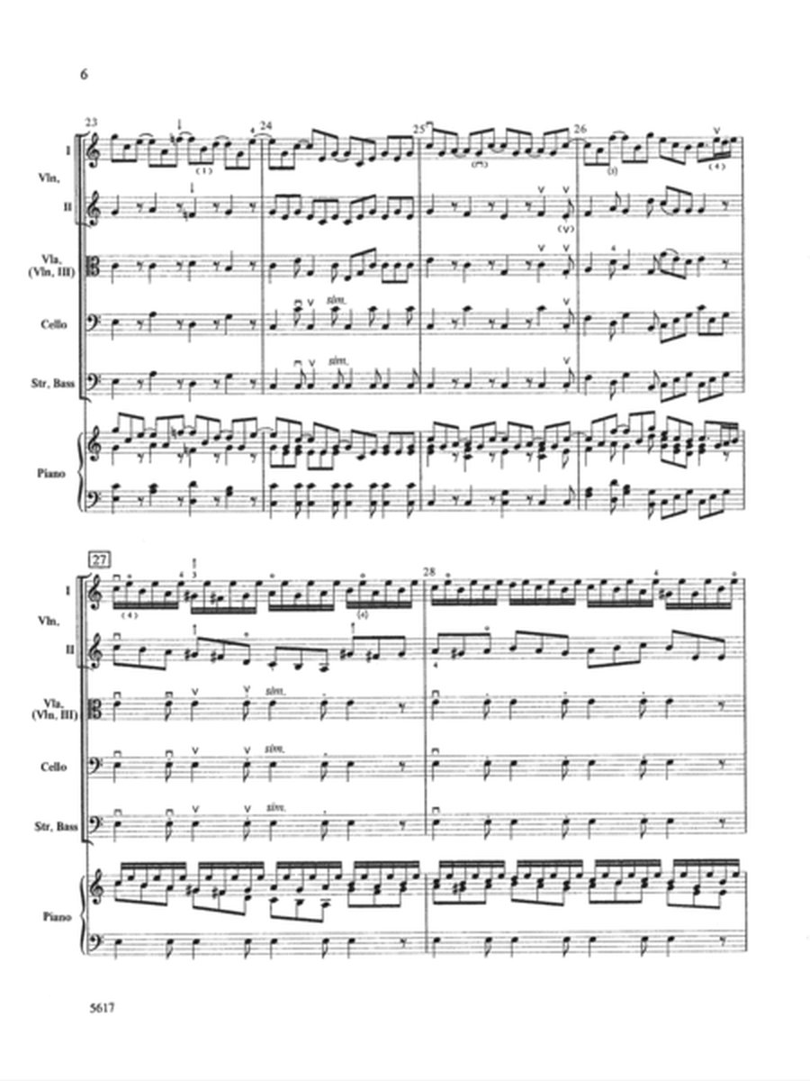 Brandenburg Concerto No. 6, 3rd Movement (Abridged): Score