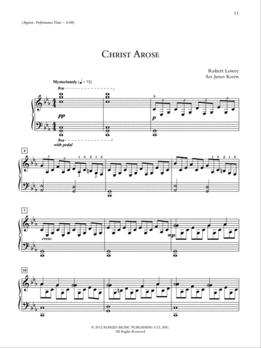 Wondrous Easter Wondrous Easter Piano Solo scores gallery preview page 9