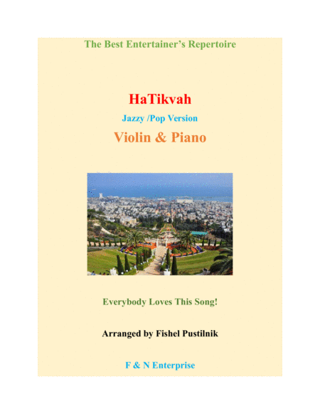 "HaTikvah" for Violin and Piano image number null