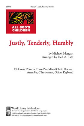 Book cover for Justly Tenderly Humbly