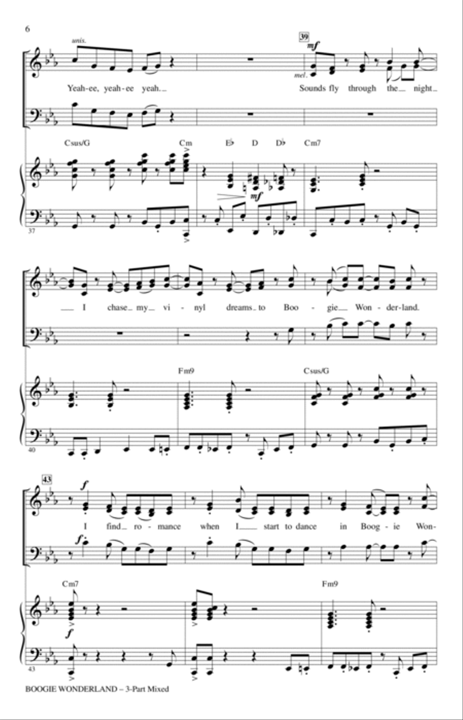 Boogie Wonderland 3-Part scores gallery preview page 5