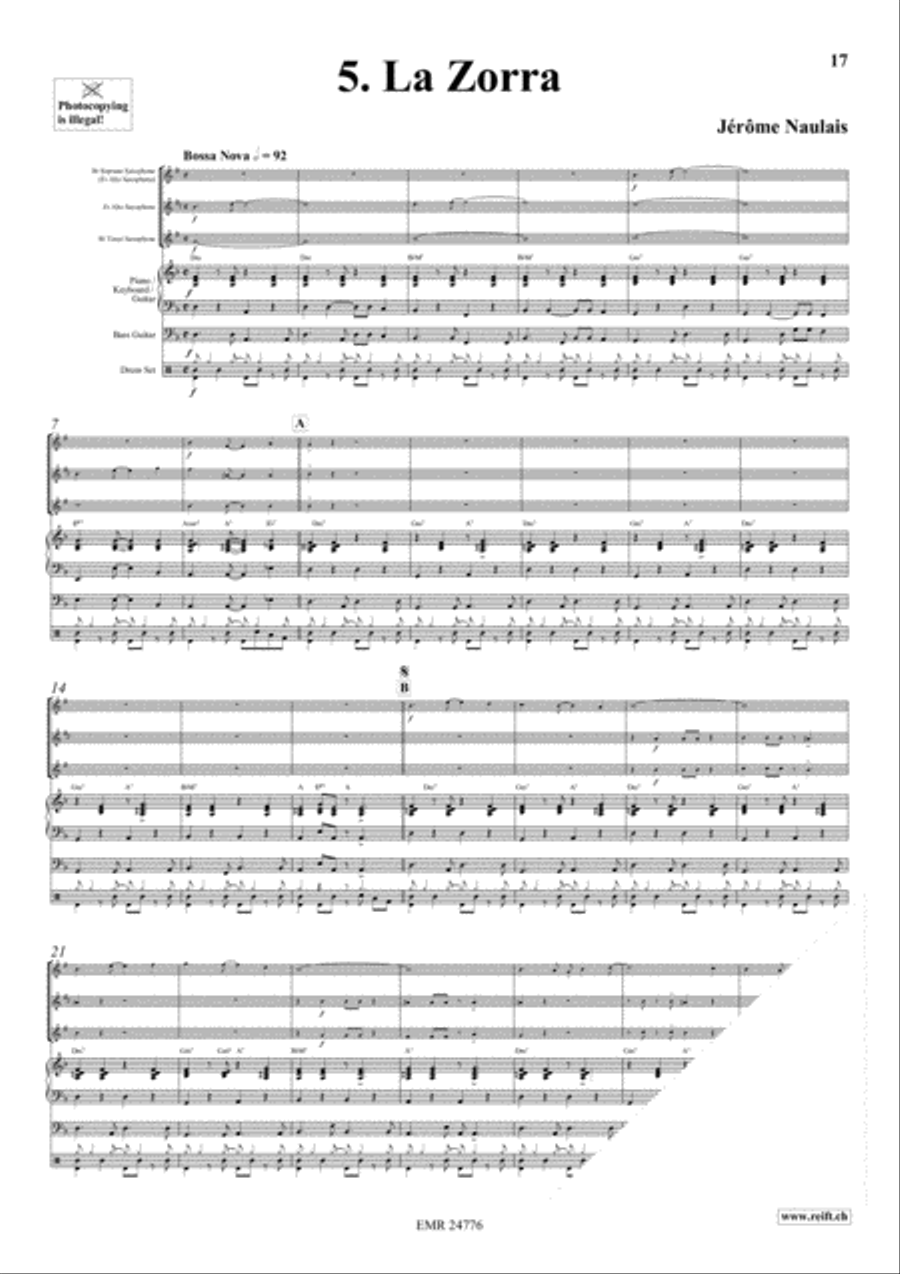 Play With Your Band Volume 3 Saxophone Ensemble scores gallery preview page 8