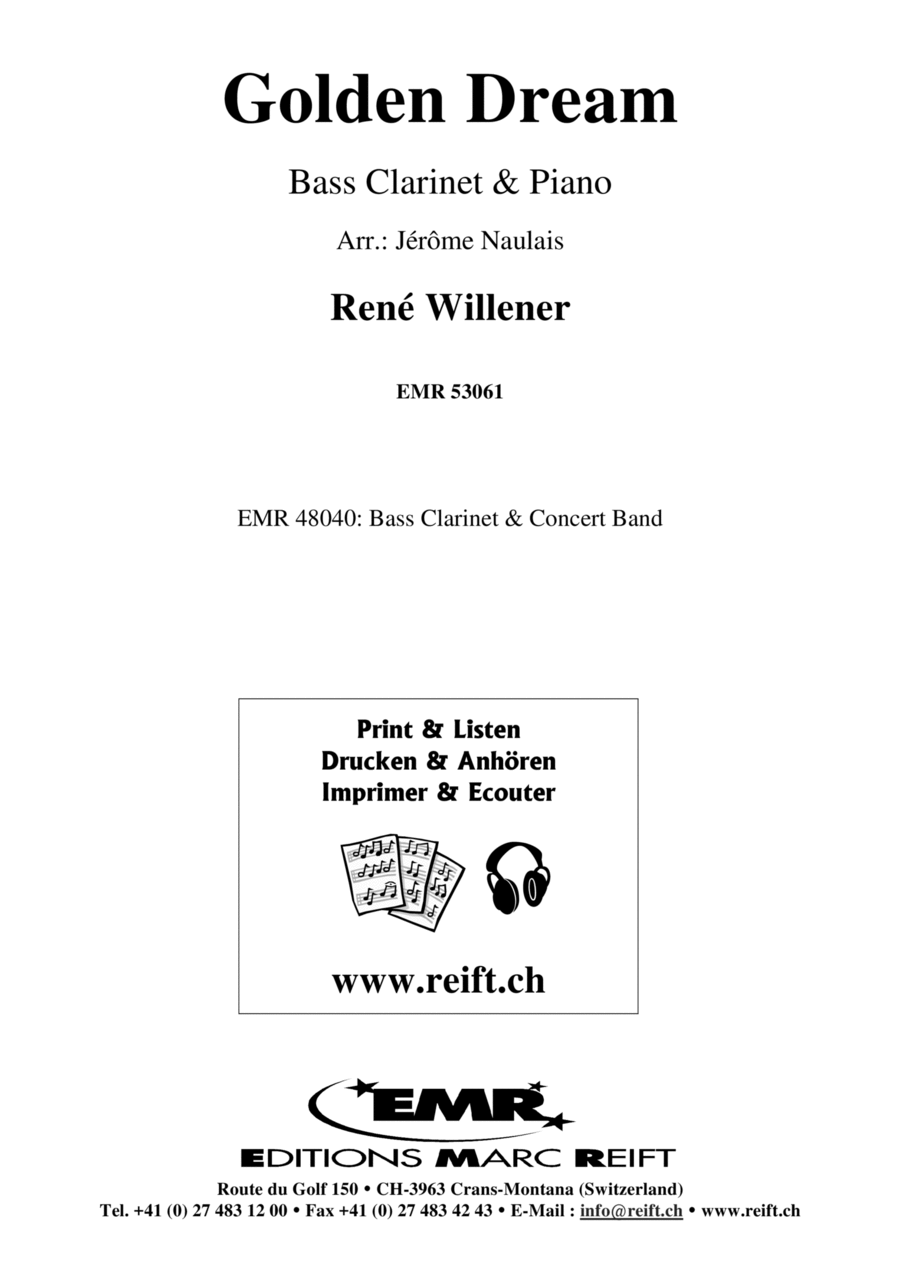 Golden Dream Golden Dream Bass Clarinet scores gallery preview page 1