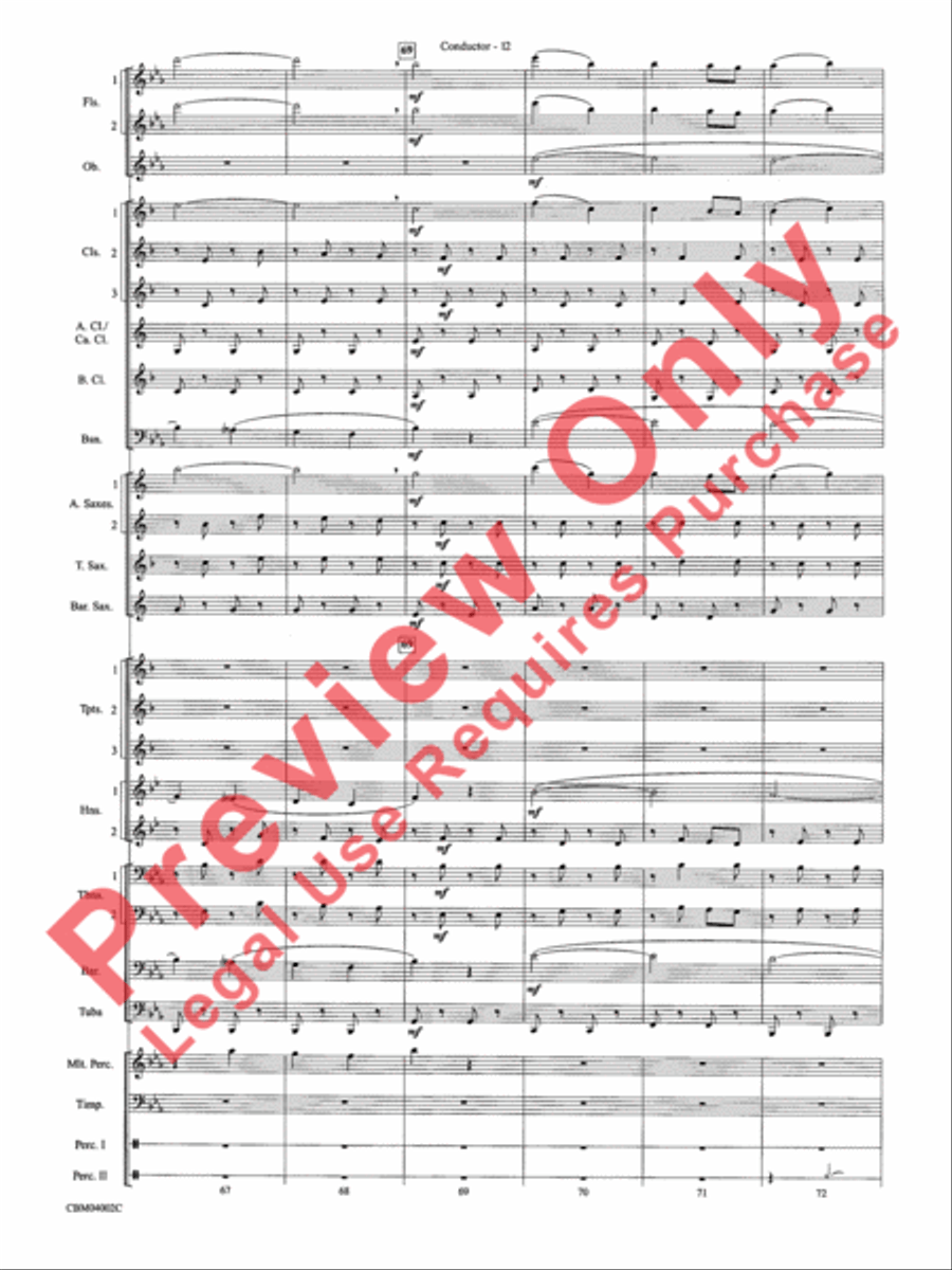 The Dam Busters Concert March Concert Band scores gallery preview page 15