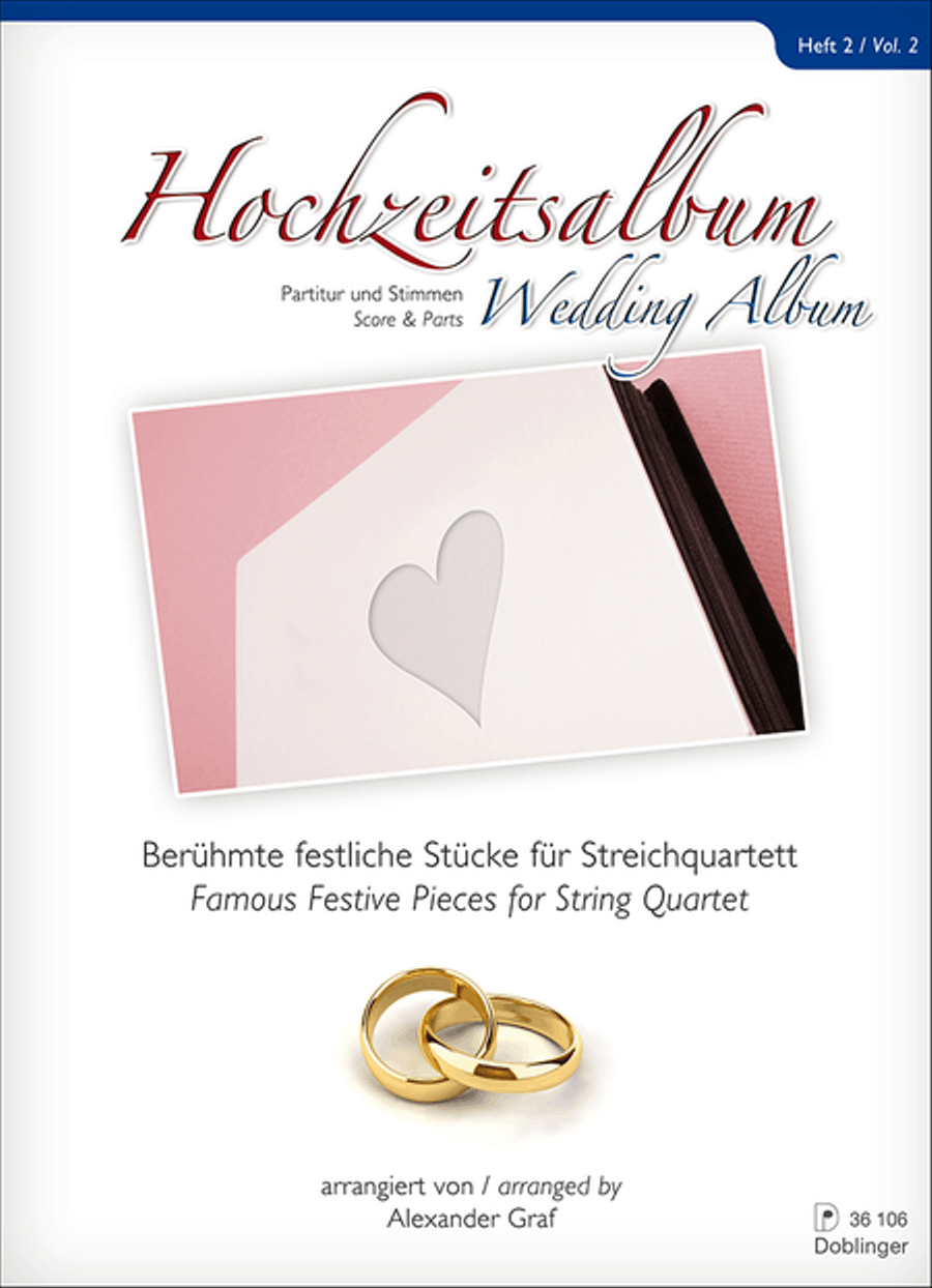 Hochzeitsalbum. Beruhmte festliche Stucke fur Streichquartett String Quartet scores gallery preview page 1