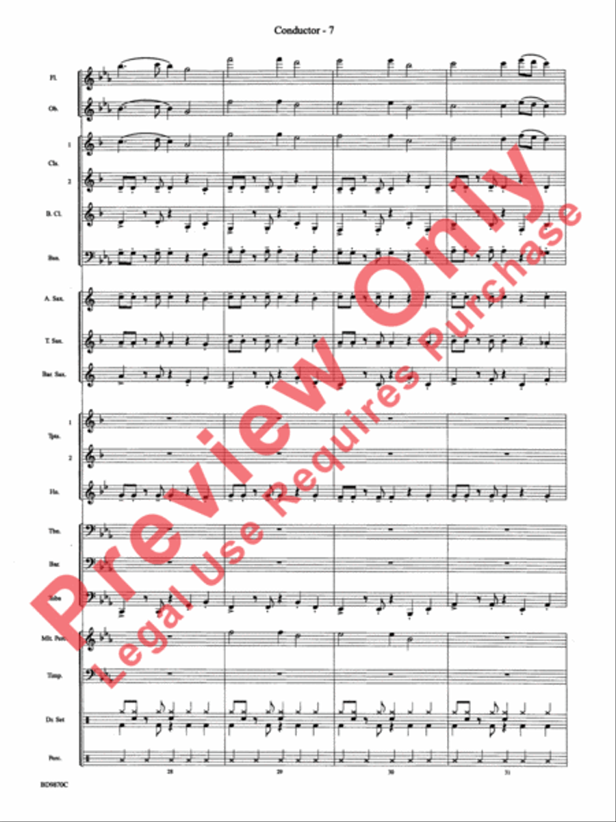 Christmas a la Big Band Christmas a la Big Band Concert Band scores gallery preview page 10