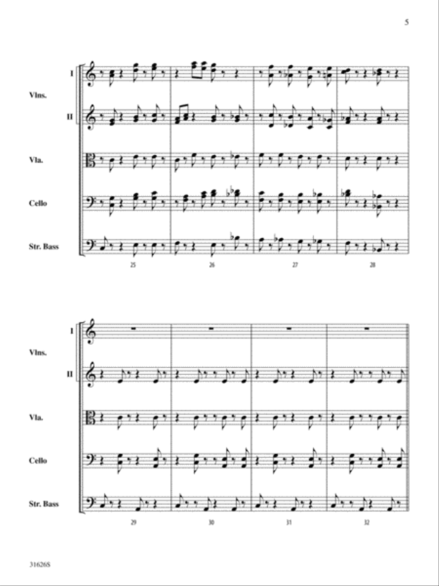 Variable Stars: Score String Orchestra scores gallery preview page 5