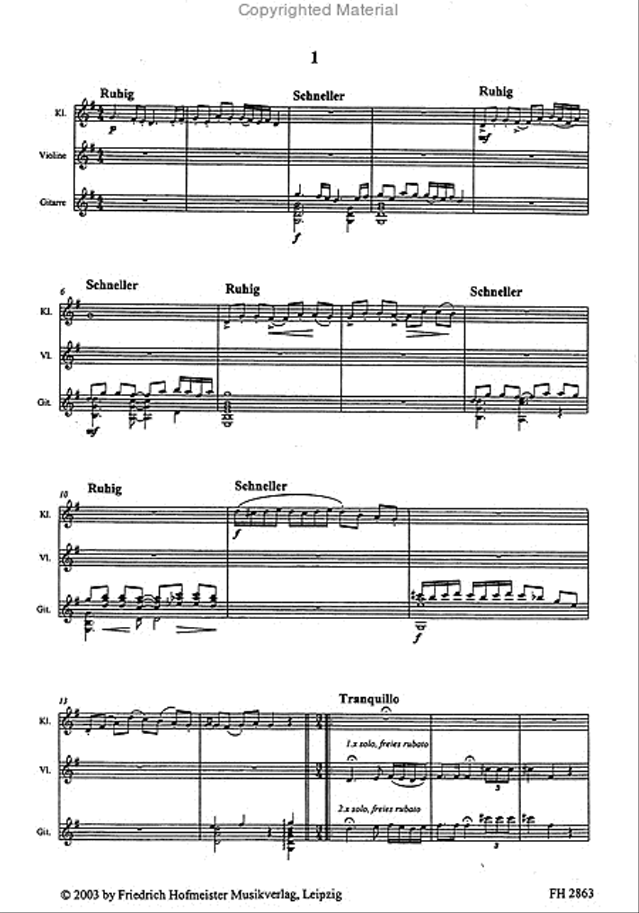 3 Freylechs Clarinet scores gallery preview page 2