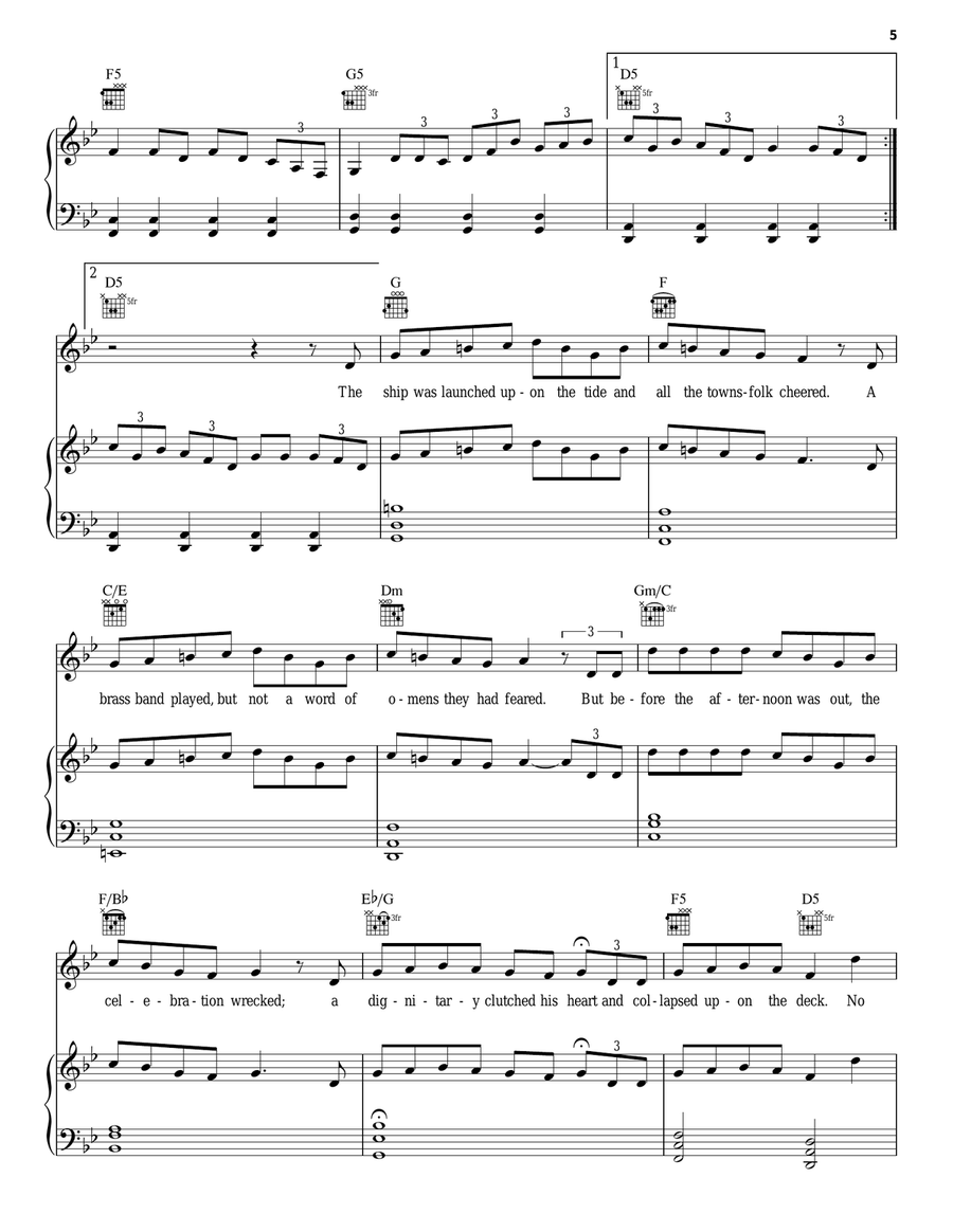 Ballad Of The Great Eastern Acoustic Guitar scores gallery preview page 5