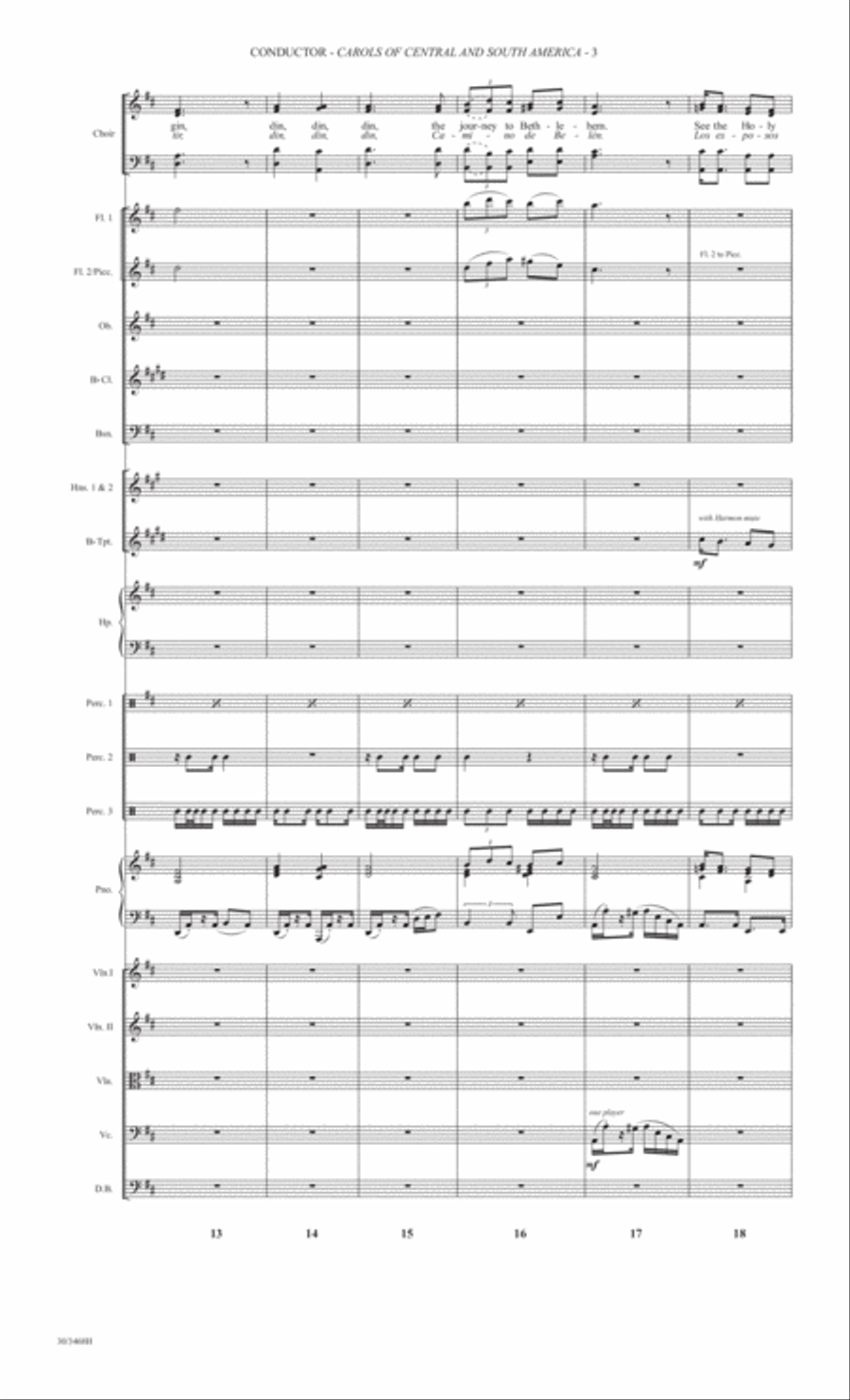 International Carol Suites: Carols of the Americas - Orchestra Score Full Orchestra scores gallery preview page 5