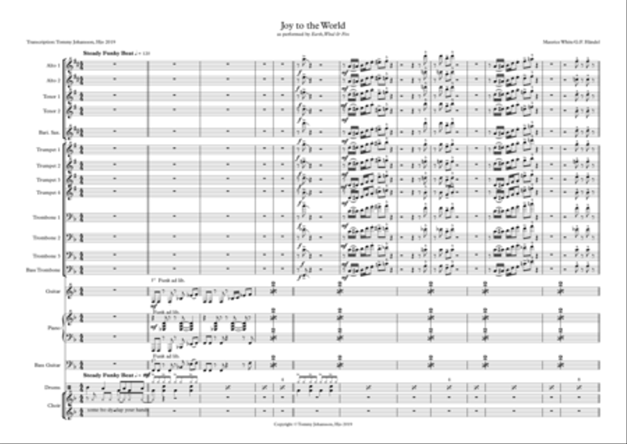 Joy to the World -Big Band Jazz Ensemble scores gallery preview page 2