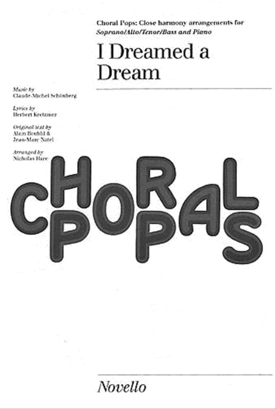 I Dreamed a Dream (from Les Miserables) 4-Part scores gallery preview page 1