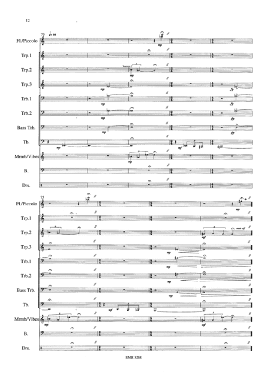Jazzy Brass Fantasy Brass Ensemble scores gallery preview page 12