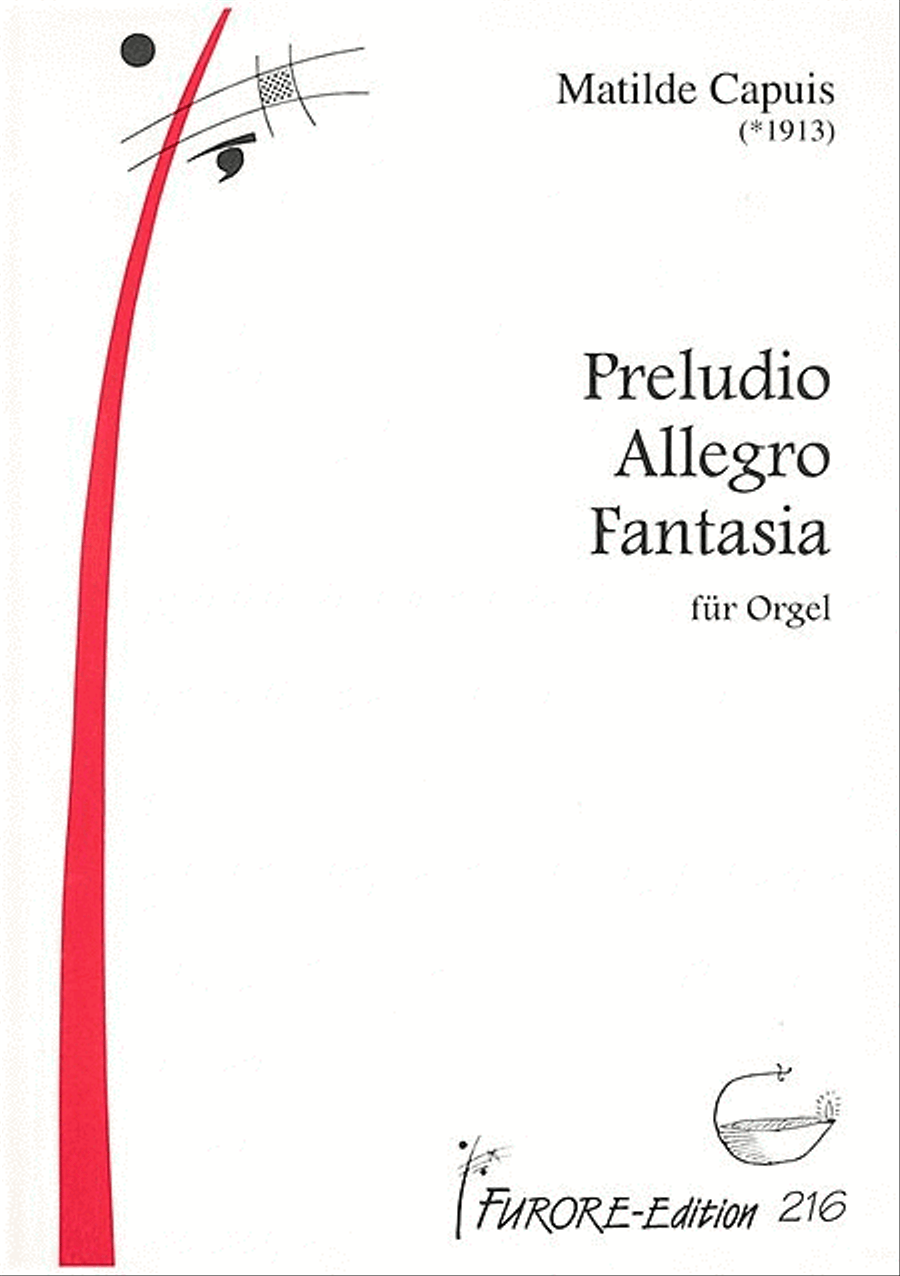 Preludio, Allegro, Fantasia Organ scores gallery preview page 1