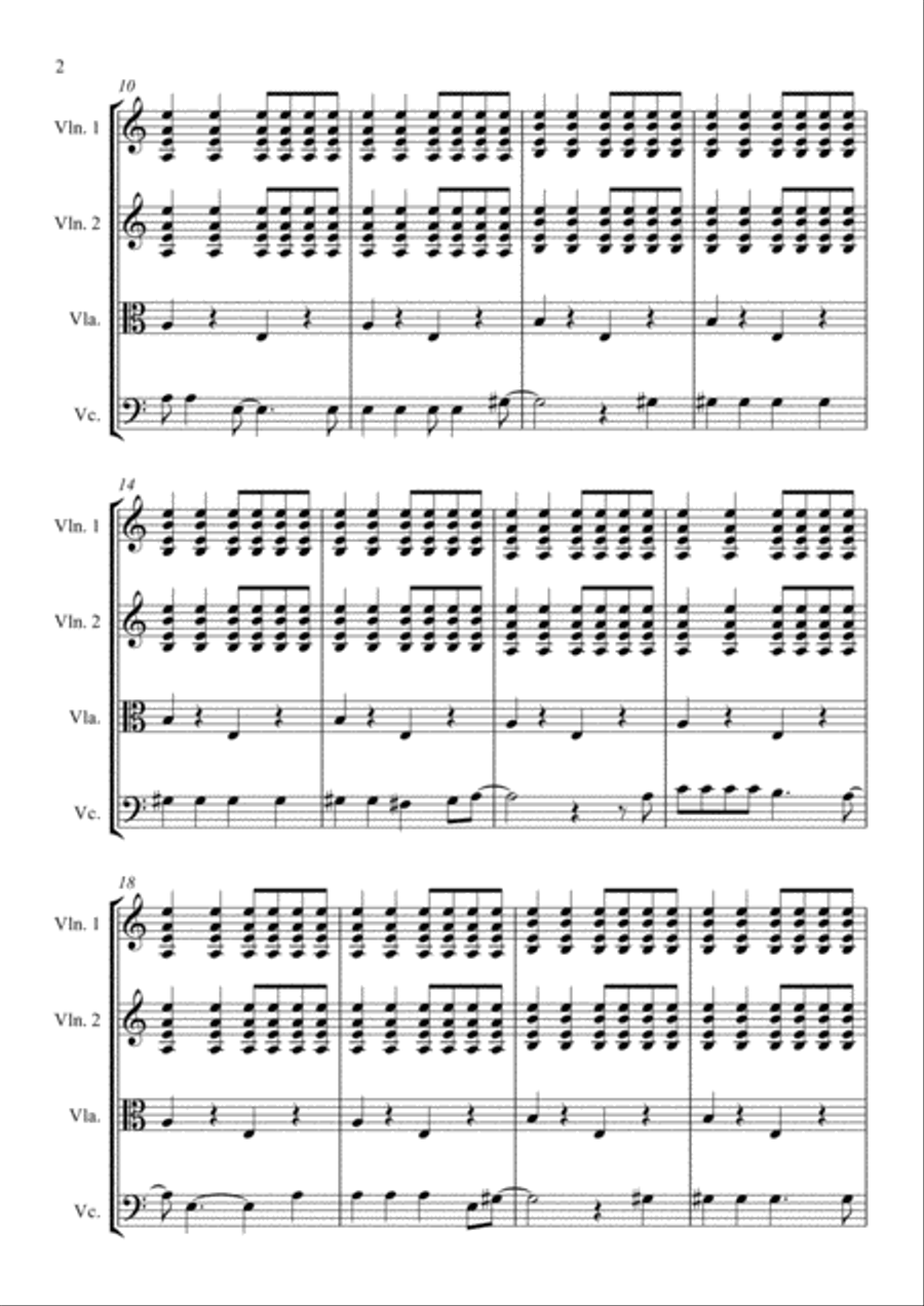 I Wanna Be Like You I Wanna Be Like You String Quartet scores gallery preview page 2