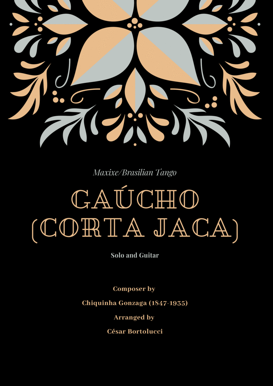 Gaúcho ou Corta Jaca - Flute and Guitar Flute scores gallery preview page 1