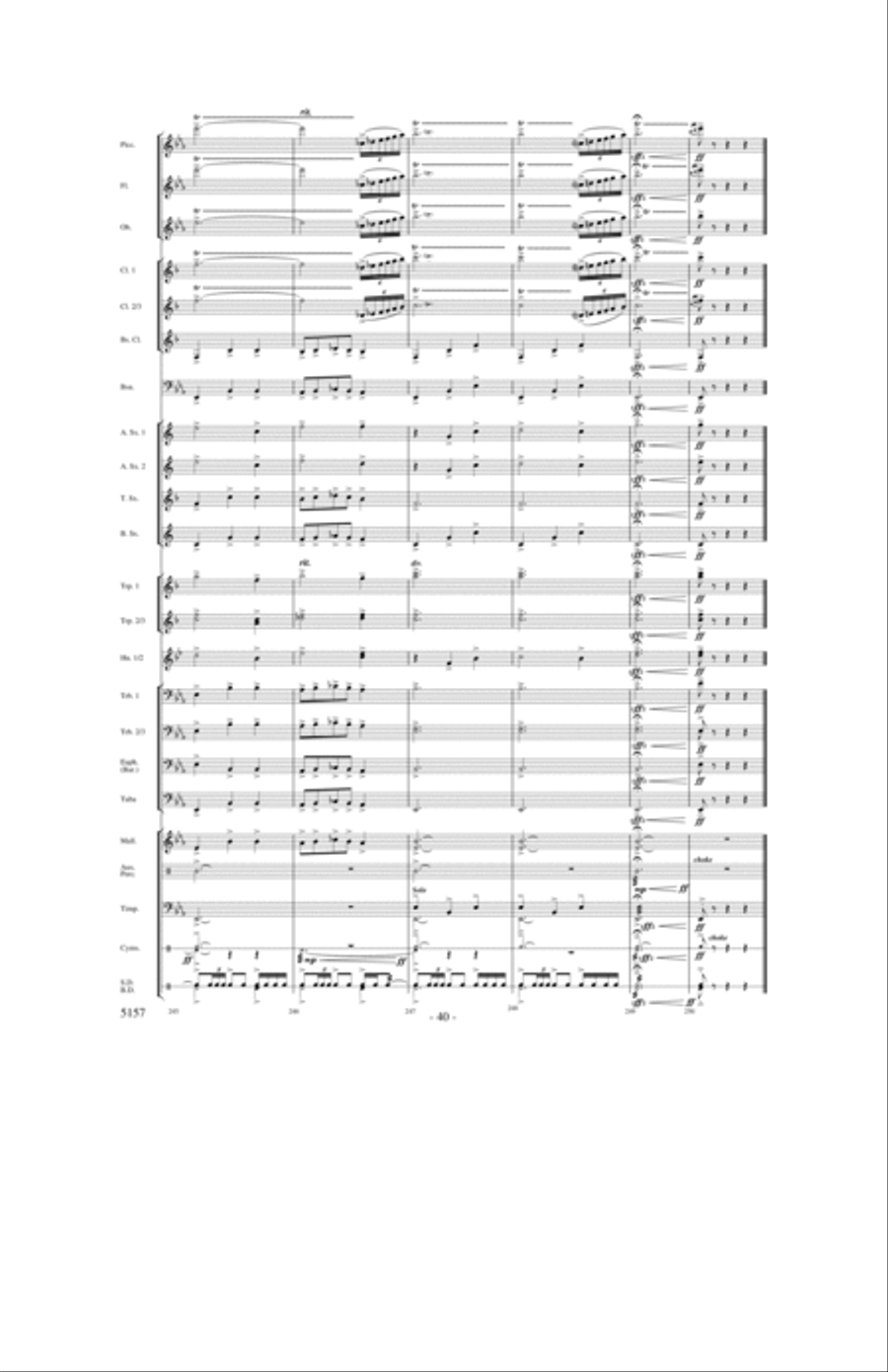 Fate of the Gods Concert Band scores gallery preview page 39