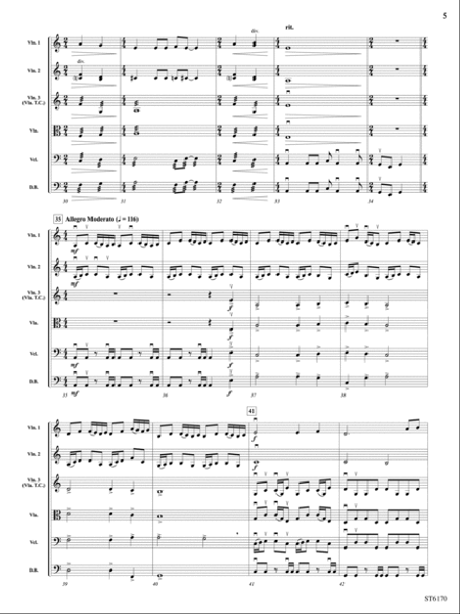 North Star to Freedom (In Honor of the Underground Railroad): Score String Orchestra scores gallery preview page 5