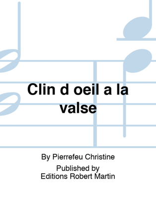 Book cover for Clin d oeil a la valse