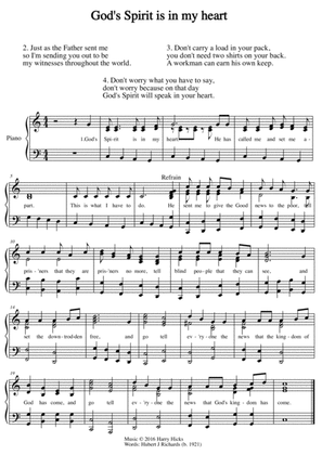 God's Spirit is my heart. A new tune to a wonderful old hymn.