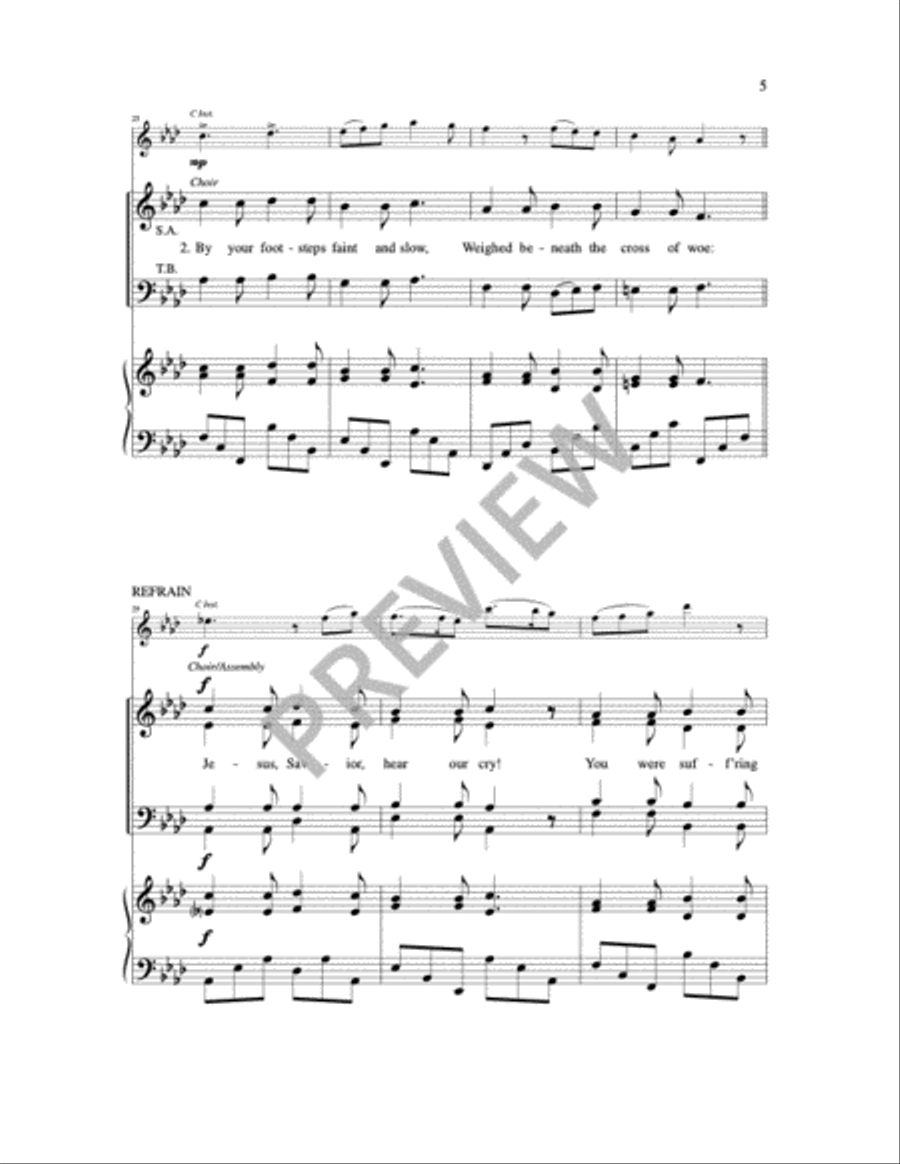 Song of the Passion 4-Part scores gallery preview page 13