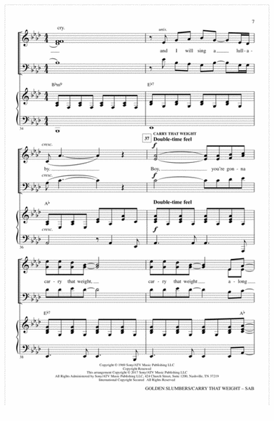 Golden Slumbers/Carry That Weight (from Sing) (arr. Mac Huff)