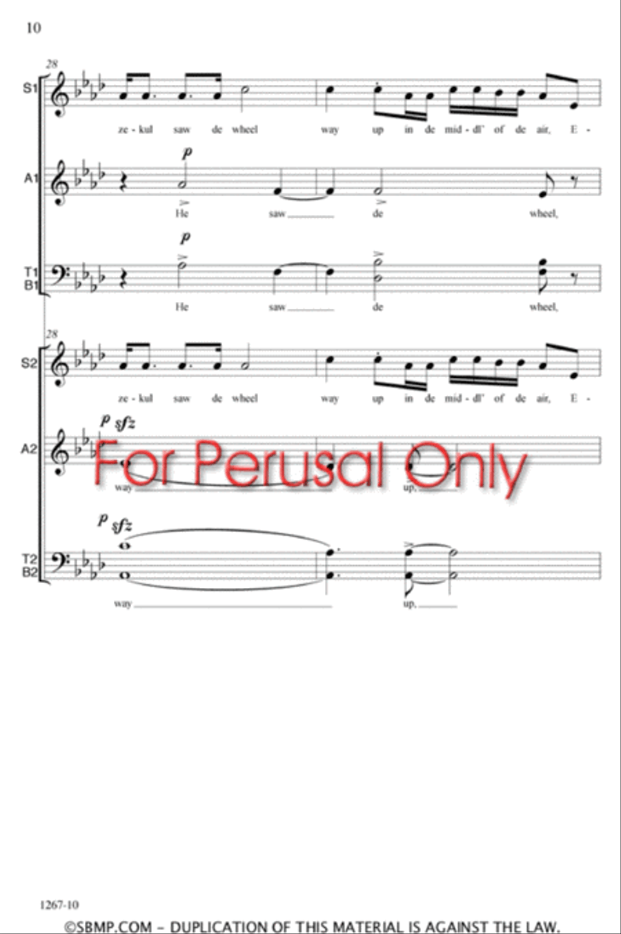 Ezekiel - SATB Double Choir Octavo 4-Part scores gallery preview page 10