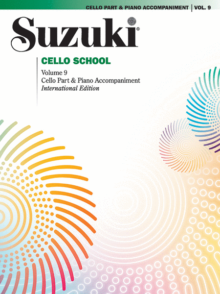 Suzuki Cello School, Volume 9 - Cello Part w/Piano Accompaniment