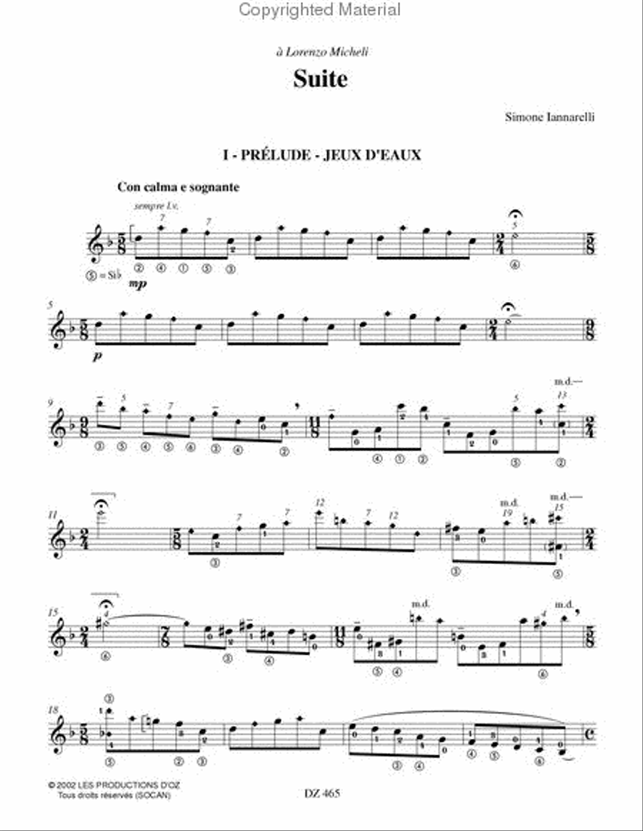 Suite Suite Classical Guitar scores gallery preview page 2