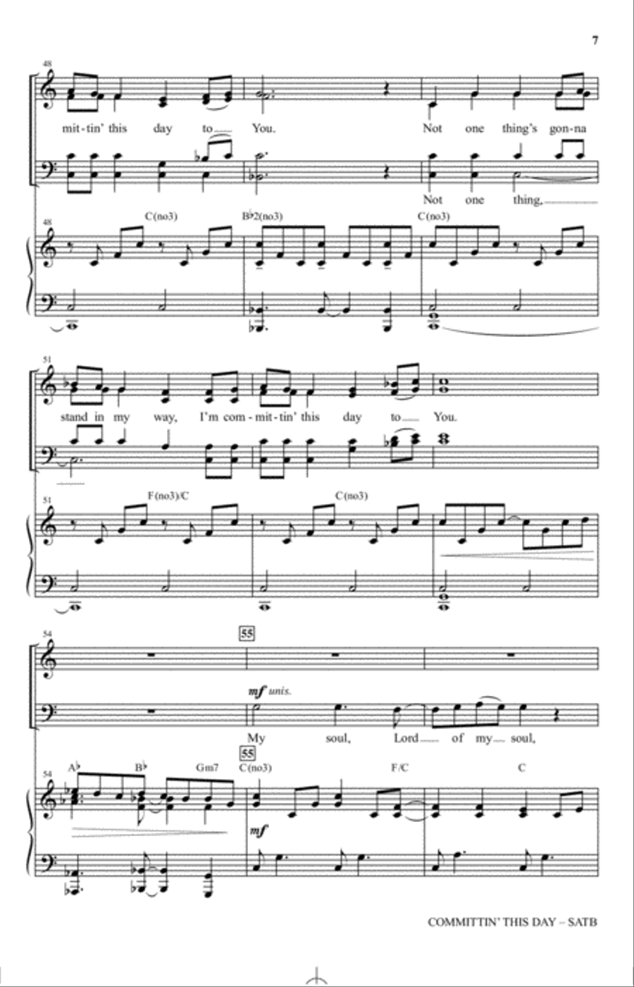 Committin' This Day 4-Part scores gallery preview page 6