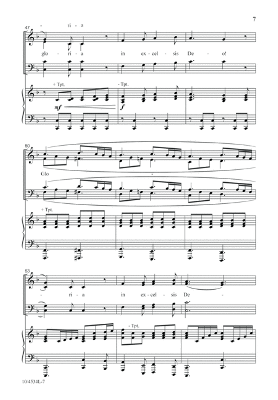Gloria! 4-Part scores gallery preview page 8