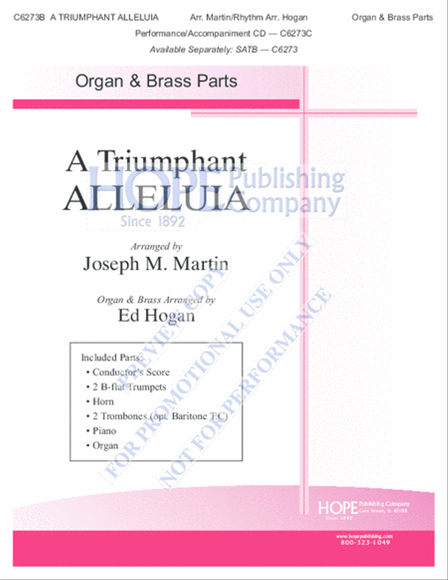 A Triumphant Alleluia 4-Part scores gallery preview page 2
