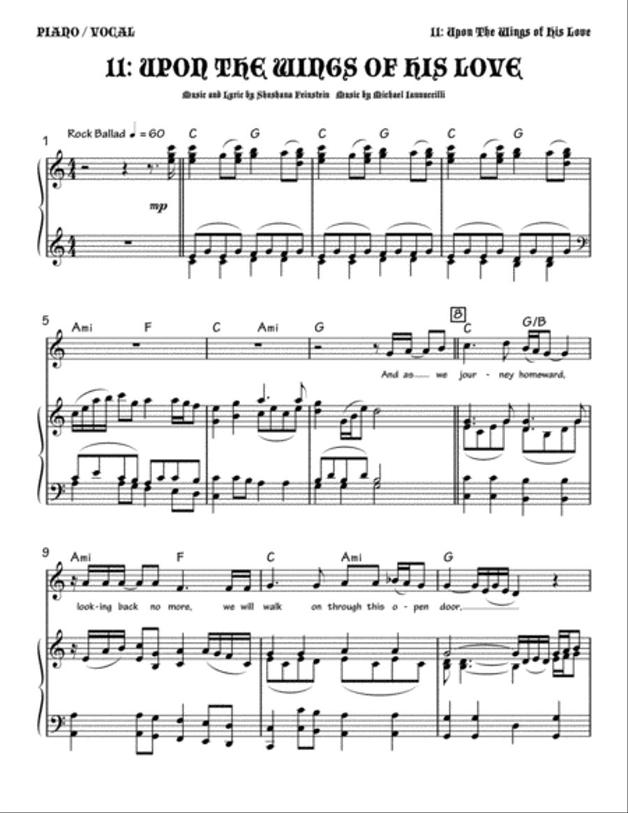 Upon the Wings of His Love Small Ensemble scores gallery preview page 1
