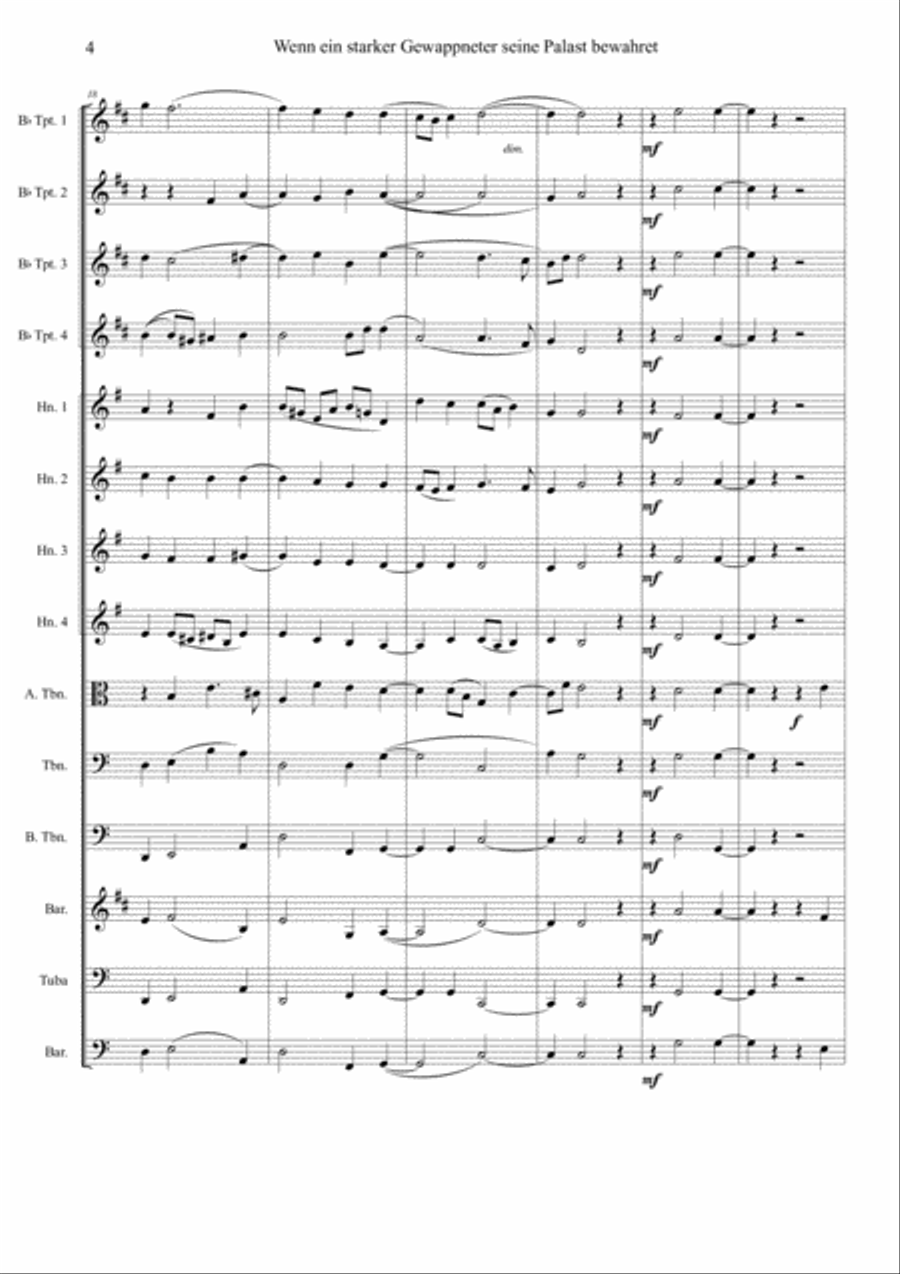 Brahms Fest- und Gedenk #2 Brass Ensemble scores gallery preview page 4