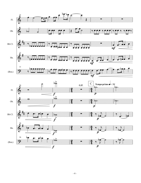 Horn (or Bassoon) Wind Quartet #1 image number null