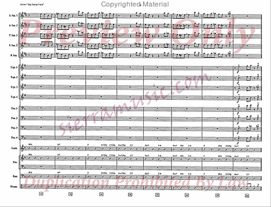 Big Swing Face Jazz Ensemble scores gallery preview page 10