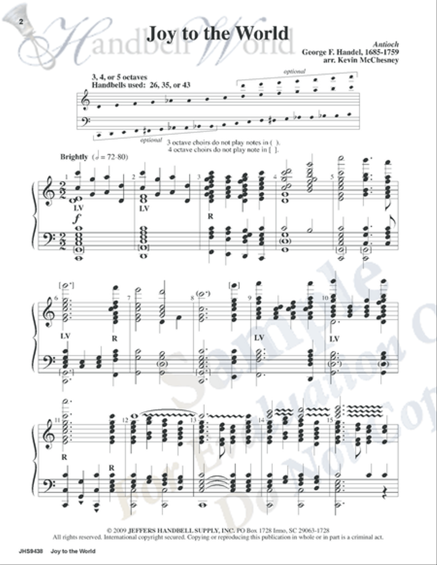 Joy to the World 5-Octaves scores gallery preview page 2