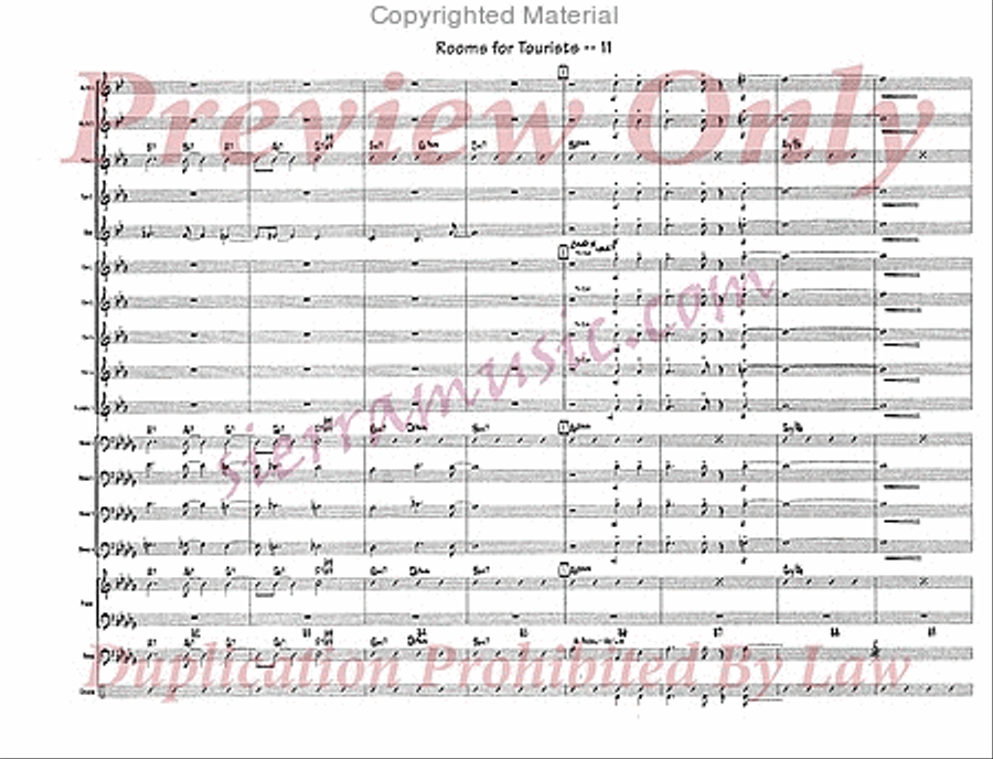 Rooms For Tourists Rooms For Tourists Jazz Ensemble scores gallery preview page 12