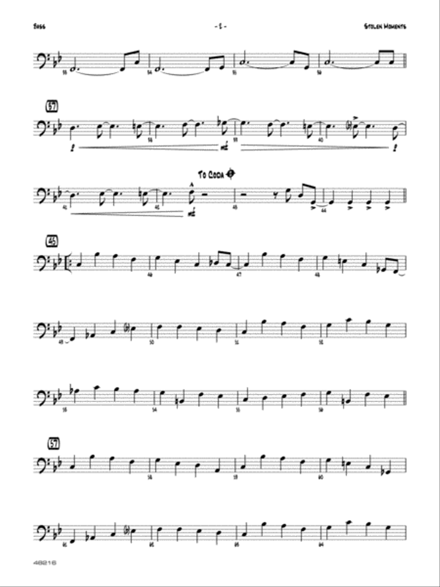 Stolen Moments: String Bass Jazz Ensemble scores gallery preview page 2