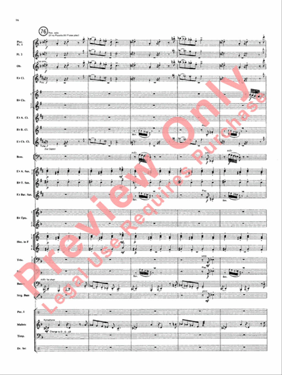 Superman Superman Concert Band scores gallery preview page 17