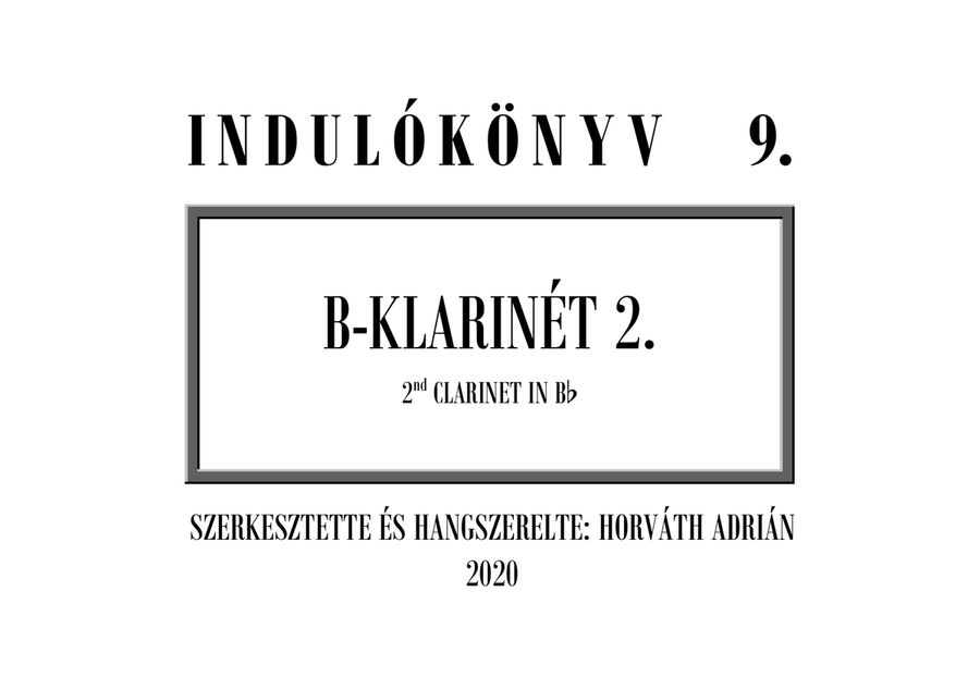 Indulókönyv 2020 - 09 B-klarinét 2 Concert Band scores gallery preview page 1